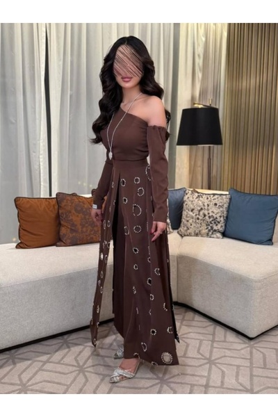 Masha ~ Eid jumpsuit with LOL embroidery and Barbie fabric