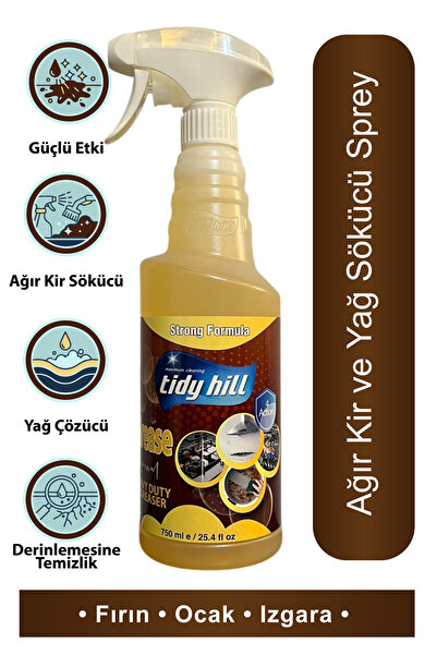 Maximum Cleaning Tidy Hill GreaseQleen Ağır Kir ve Yağ Sökücü Sprey 750 ml