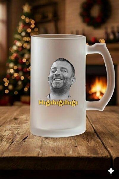 sartre art Arka Sokaklar Mesut Komser Tasarımlı Buzlu Cam Bira-Meşrubat Bardağı