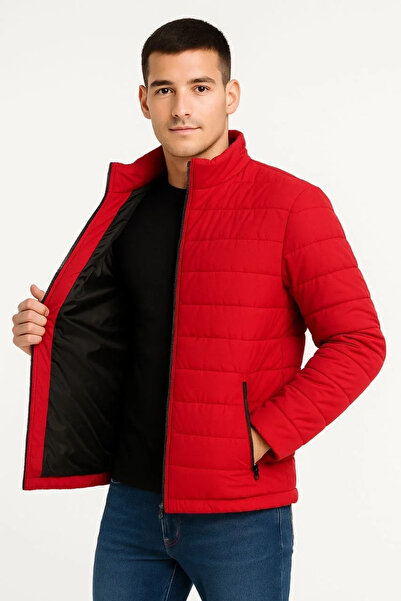 BLACK MODBLACK Ozbay Men's Bomber Coat Jacket – Water Repellent Fabric, Quilt...