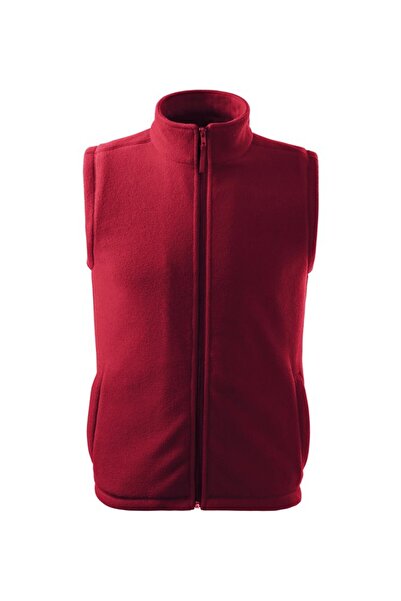 Malfini Unisex fleece vest - 518 Burgundy red