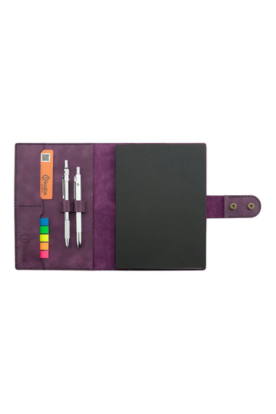 blackpure Roselight A5 Notebook and Agenda Cover - 100% Rainbow Leather - Ko1...