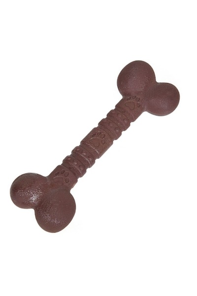 OEM Dog Toy Brown Bone with Beef Flavor 12cm