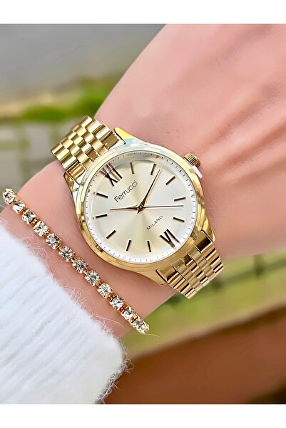 Ferrucci Women's Wristwatch New Model Steel Band Waterproof 2 Years Warranty ...