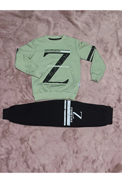 BLACK MODBLACK Ozbay 3-9 Years Z Printed Bottom and Top Set Blackmint Boy 115...