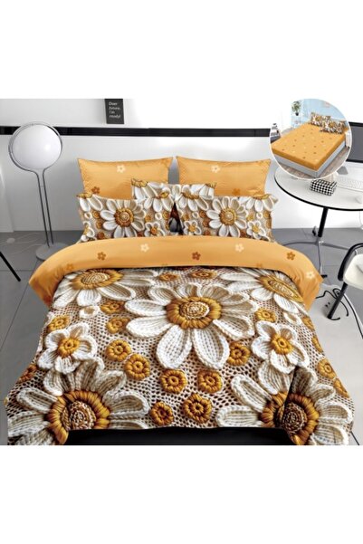 Happy Home Bed linen with ELASTIC 180 x 200, for double bed, FINET, 4 pieces
