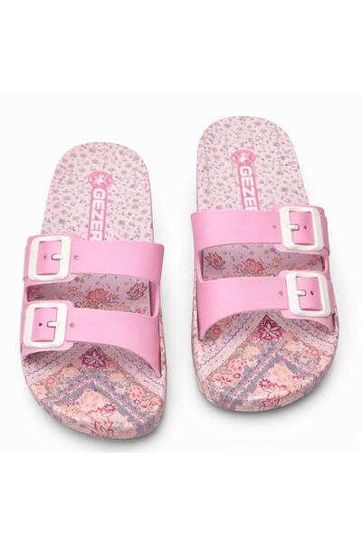 PUREFY Gzr Non-Slip Sole Buckle-Look Eva Sole Lilac Soft Flexible Women's Sli...