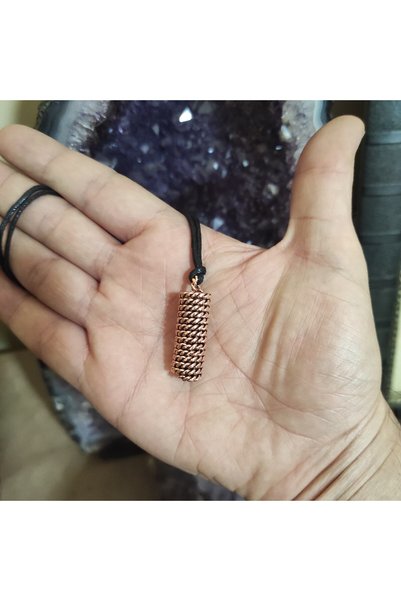 mba handmade jewelry Tensor Handmade Pure Copper Pendant - Orgonite Protection - Acuvac Coil - Full Sacred Cubit 144 Mhz