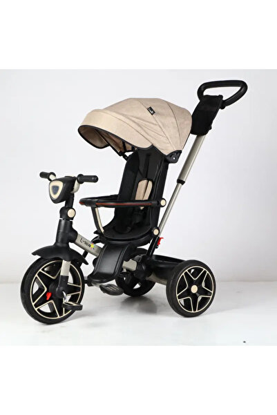 OEM Tricicleta cu Maner Muzica si Lumini - Bej