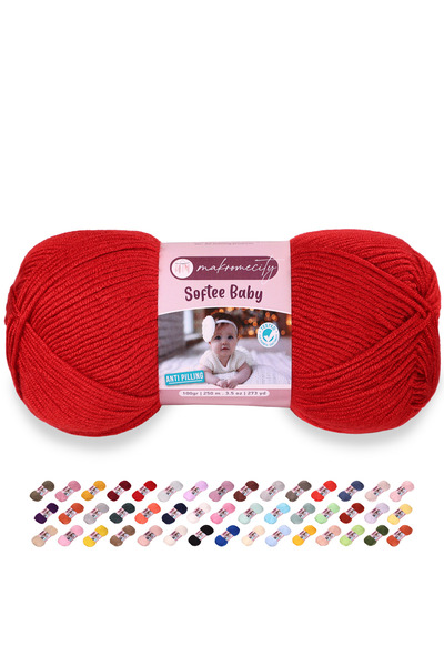 Makromecity Premium Softee pređa za ručno pletenje za bebe, pređa za kardigan...