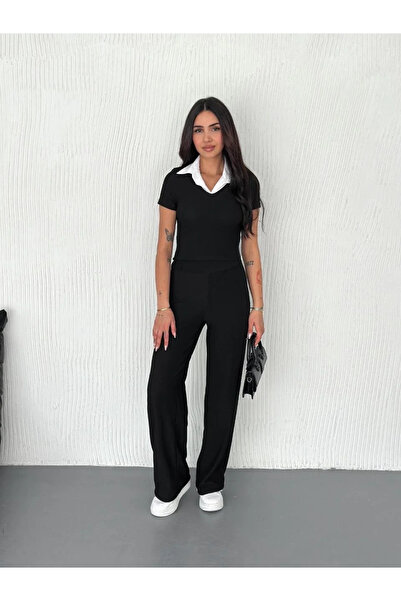 BLACK MODBLACK Ozbay Ottoman Fabric White Shirt Collar Suit S4142 1152714