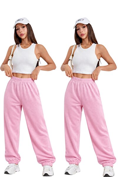 Karatopak 2-Piece High Waist Winter Fleece-Lined Unisex Full-Fit Elastic Legg...