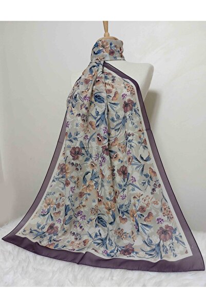 REMOMODA Patterned Floral Model Shawl Italian Cotton Soft Shawl High Quality