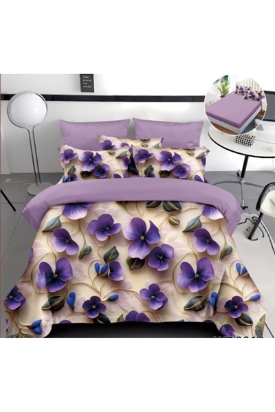 Happy Home Bed linen with ELASTIC 180 x 200, for double bed, FINET, 4 pieces