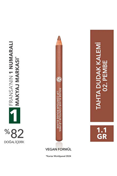 Yves Rocher Tahta Dudak Kalemi Kremsi Dokulu Saten Bitiş Uzun Süre Kalıcı 1.1 g