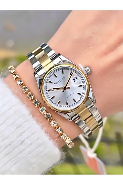 Ferrucci Women's Wristwatch New Model Steel Band Waterproof Minimal Case 2 Ye...
