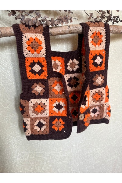 Purdy Plum Hand Knitted Children's Vest
