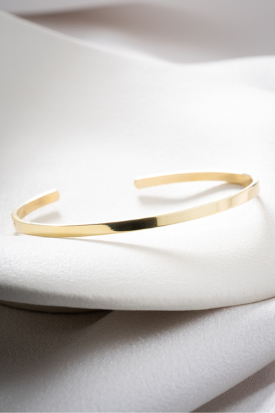 Two Arts Kadın Minimal İnce Kelepçe Açık Bileklik
