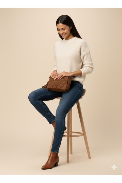LastStep Quilted Shoulder Bag with Wallet Accessories