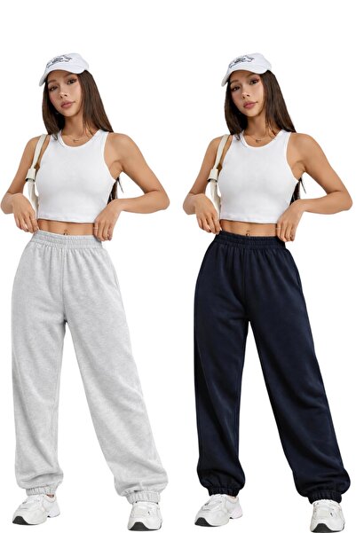 Karatopak Σετ 2 τεμαχίων Ψηλόμεσο Χειμερινό Φούτερ Unisex με ελαστικά πόδια