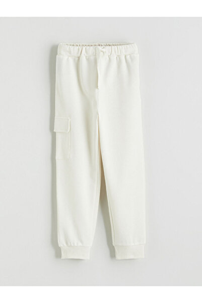 LC Waikiki Lcw Kids Beige Cargo Pocket Pack Boys' Jogger Sweatpants