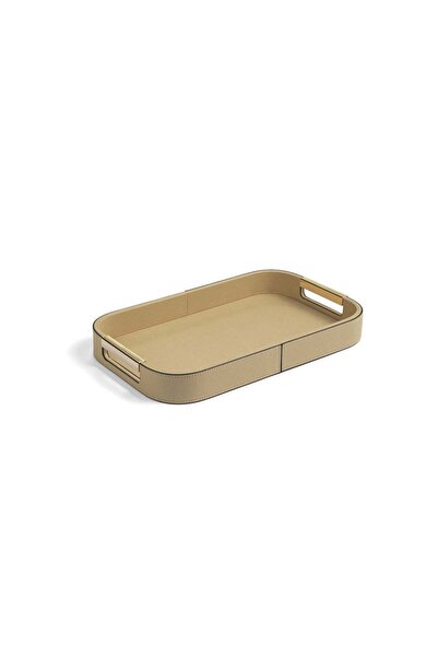 YASAR CONCEPT Bagnara Leather Tray 28X43 cm