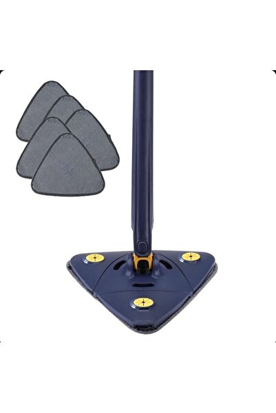 OEM Multifunctional mop for dry and wet surfaces, 360° rotating triangular head