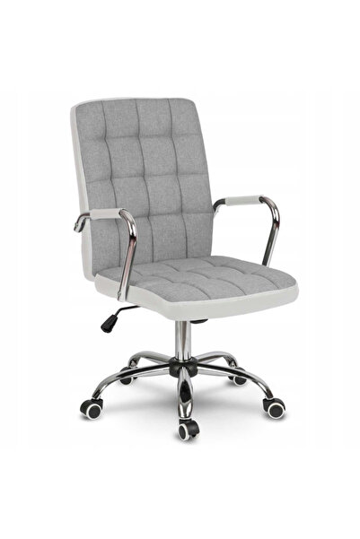 SOFOTEL Modern Office Chair, Adjustable and Swivel, 120kg, Gray/White Color