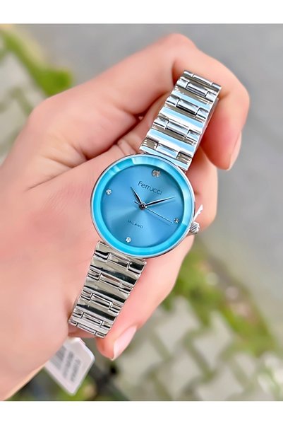 Ferrucci Women's Wristwatch New Model Minimal Case Retro Steel Band Waterproof 2 Years Warranty Watch