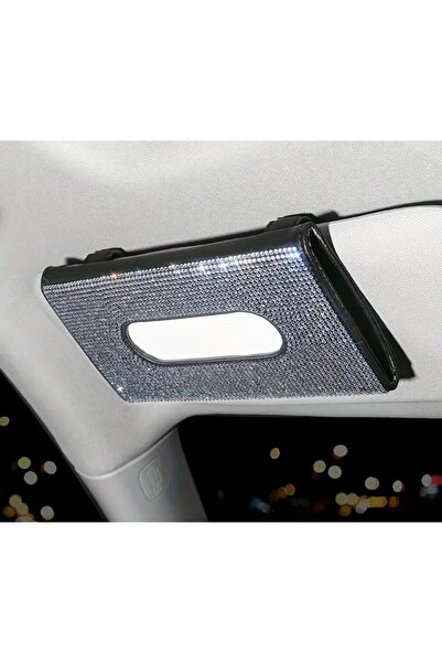 Clear Pink Araba taşlı peçetelik