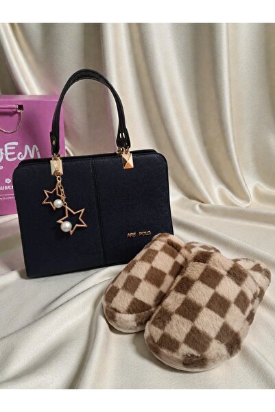 SETORİA Çeyizlik Çanta ve Terlik 2'Li Bohça Seti