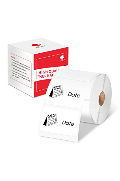 ZUIDID 40 X 30 Mm Plastik Termal Etiket 230 Adet BEYAZ - Phomemo M110/M120/M1...