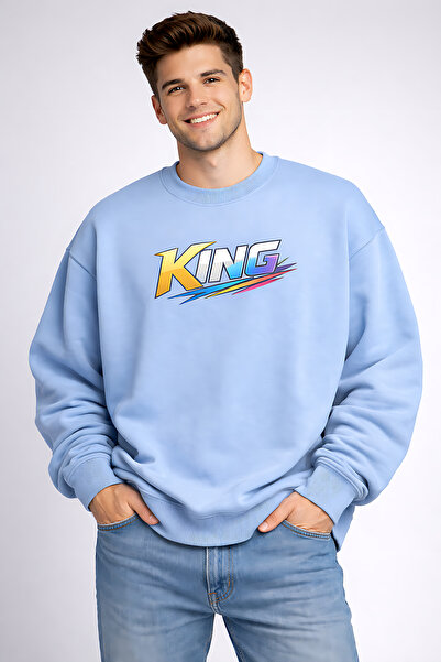 ArtYus King Printed Unisex 3 Thread Sardoncycle Sweatshirt with Circular Neck...