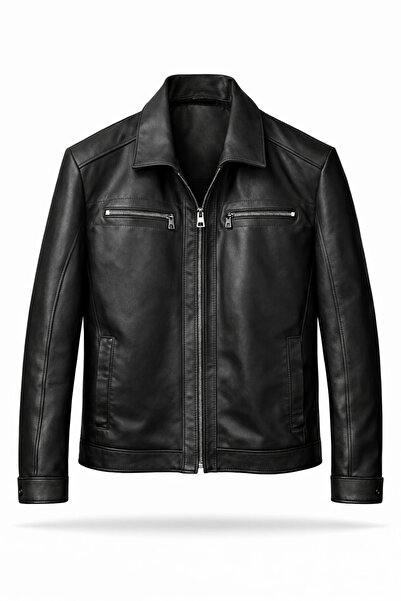 weskam leather collection Men's Leather Coat Genuine Leather Jacket Real Leat...