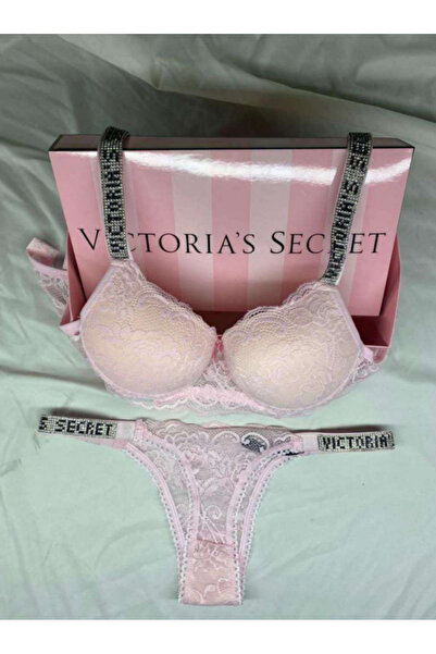 Kelebeklingerie Lace Push up Bra String Set (Shipping Without Box)