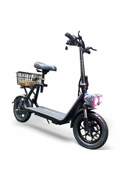 Fun Moment CA ALWKEEL Lithium Battery Electric Scooter with Basket and Lights...
