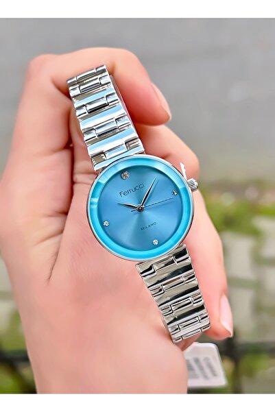 Ferrucci Women's Wristwatch New Model Minimal Case Retro Steel Band Waterproo...