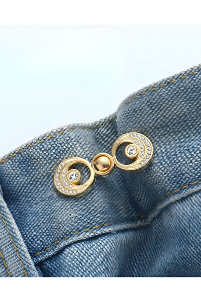 GUCSO Gold Hilal Model Pantolon Beli Daraltma Aparatı, Kemer, Broş, Hilal Pan...