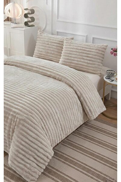 ALTINPAMUK Soft Line Double Bedspread 260X240 Cream