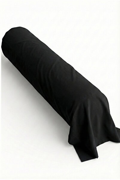 Maki Home غطاء وسادة ماكيتكس 100% قطن، مقاس 85×185 سم، أسود كبير الحجم