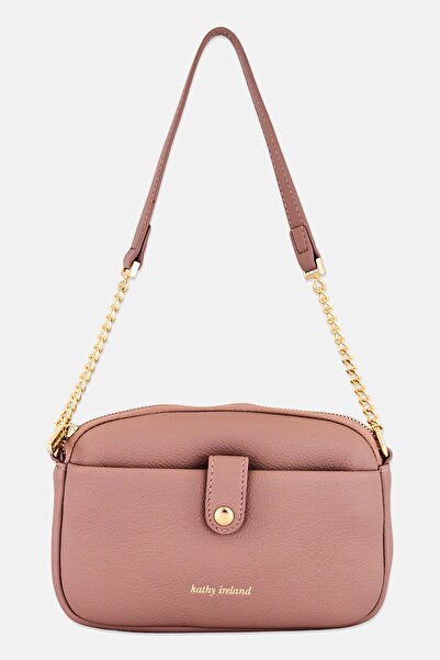 Kathy Ireland Women Brand Logo Shoulder Bag, Mauve