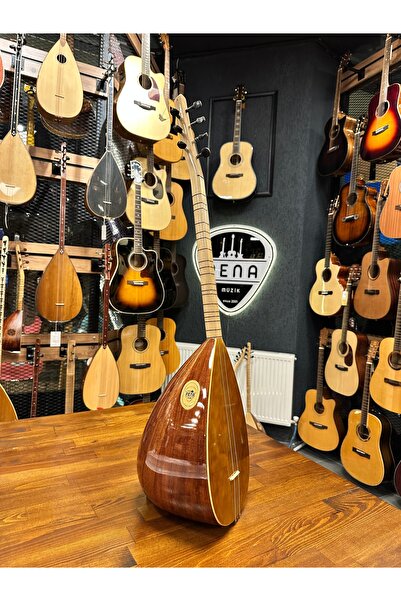 PENA MÜZİK Kısa Sap Yarı Profesyonel Maun Bağlama 38 Tekne Jak Girişli