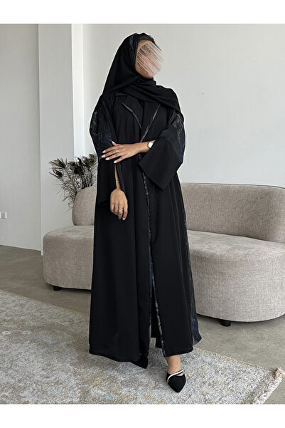 OLGA-ABAYA عباية أنيقة عصرية من آولجا القماش كريب لمياء كوري مع جاكار وقصة ال...