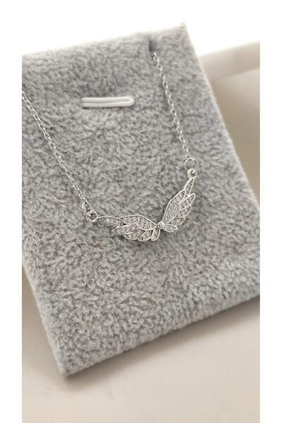 DİAVENTA TAKI VE AKSESUAR 316L Steel Angel Wing Model Tarnish-Free Gold Steel...