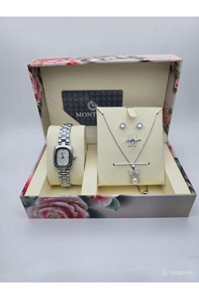 HNOF A luxury women's gift set including a wristwatch and matching accessorie...