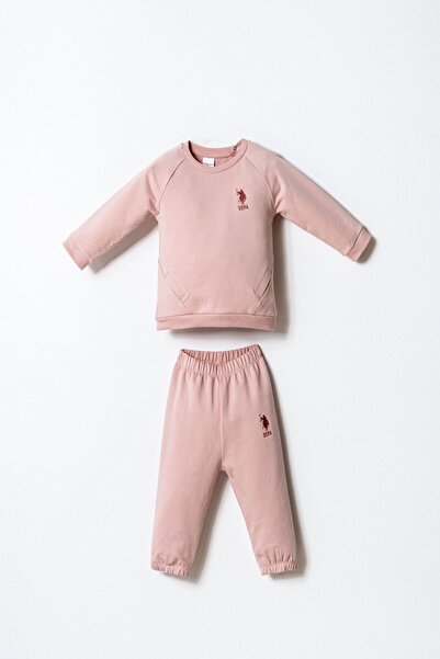 U.S. Polo Assn. U.S. Polo Assn Kız Bebek Pembe Takım