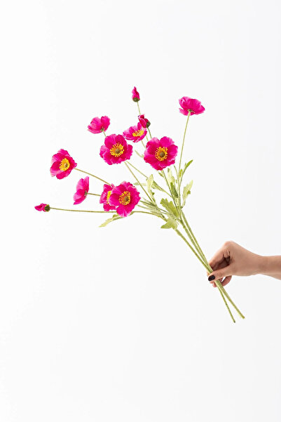 creaminhome Yapay gelincik çiçeği fuşya