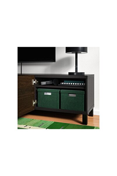 IKEA Box with Lid, Velvet Dark Green, 25X35X20 cm