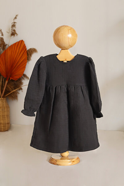 PAHTA Muslin Children's Long Sleeve Dress