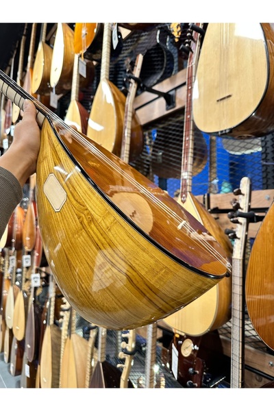 PENA MÜZİK Kısa Sap Üst Seri Tam Profesyonel Dut Bağlama 40 Tekne